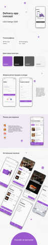 Delivery app concept
