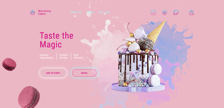 Лендинг Marvelous Cakes