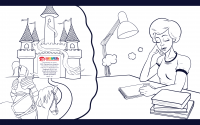 набросок обложки для тетради