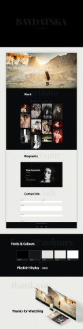Portfolio Website "Baydatska Photography"