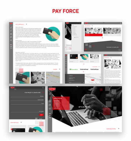 Corporate Website "Pay Force"
