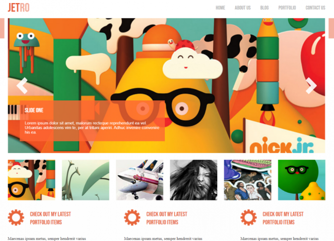 Адаптивная верстка лендинга "JETRO"