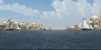 3D модель порта, анимация