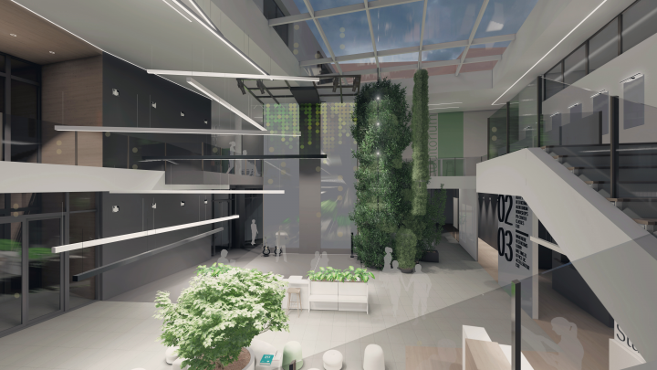 Дизайн интерьера общественного центра