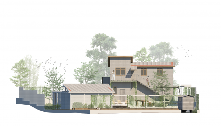 Проект участка частного жилого дома