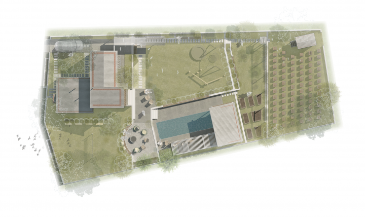 Планировка участка частного жилого дома