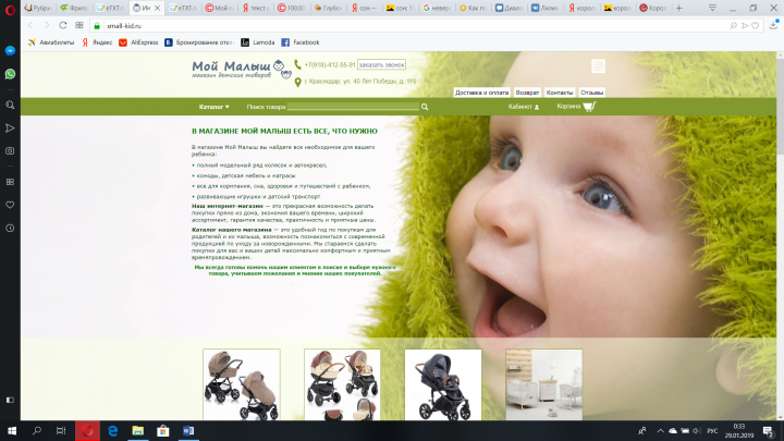 Интернет - магазин детских товаров «Мой Малыш»