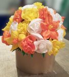 цветочный шар из гофробумаги