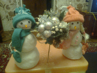 домашнее рукоделие - снеговички