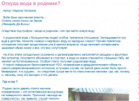 Откуда вода в роднике?