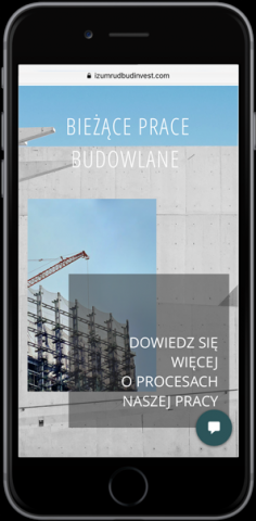 Мобильная оптимизация для сайта IZUMRUDBUDINVEST.COM