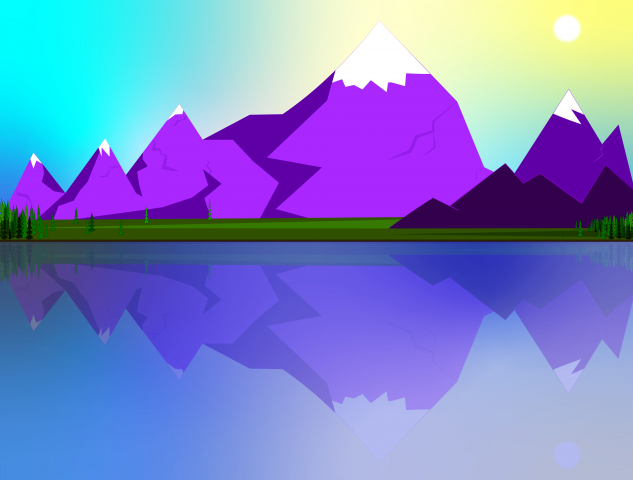 Purple mountains