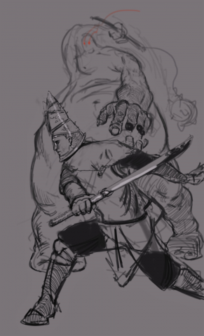 Blasphemous фанарт эскиз