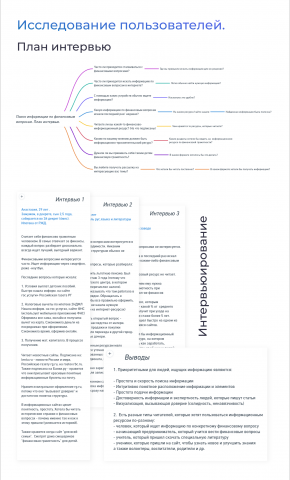 Этап интервьюирования и исследования ЦА