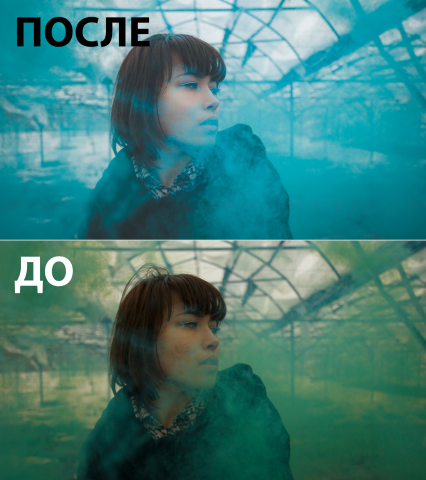 Фотосессия с цветным дымом + ретушь