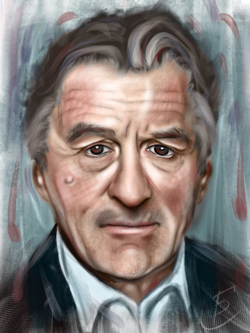 Возрастной портрет в стиле "масло" ( digital art)