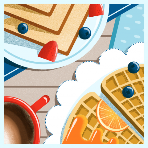 стилизация завтрак