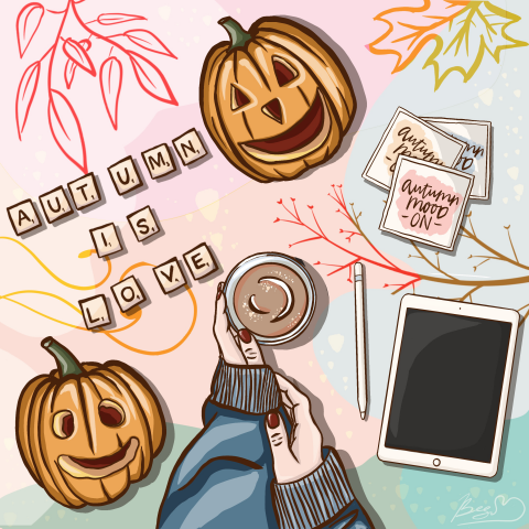 Flat Lay иллюстрация