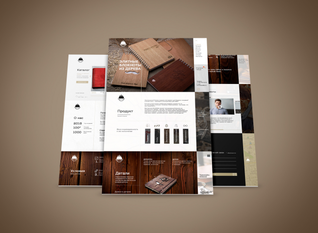 магазин деревянных блокнотов