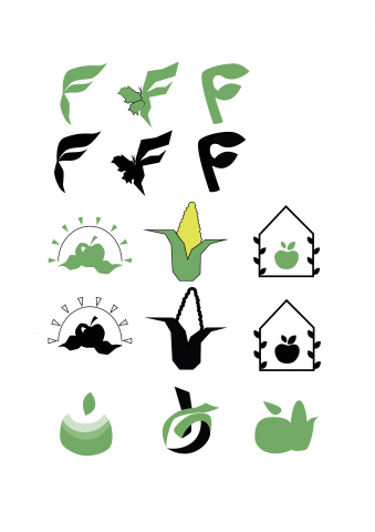 разработка логотипа для агрофермы "Healthy farm"