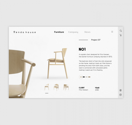 Nendo Furniture product card re-design