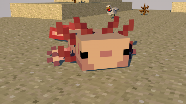Axolotl Minecraft model