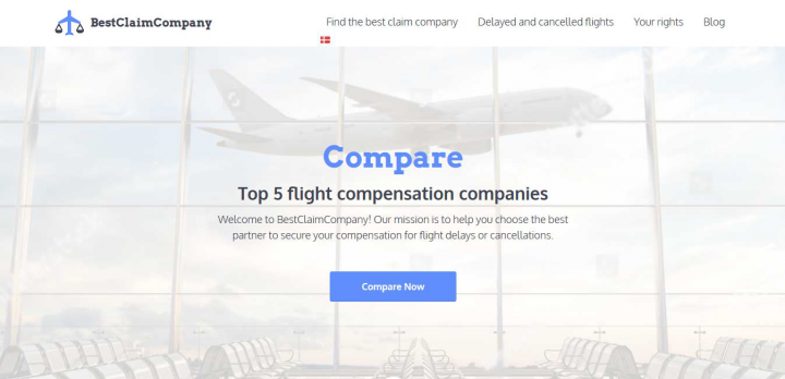 Верстка сайта для сравнение услуг авиакомпаний