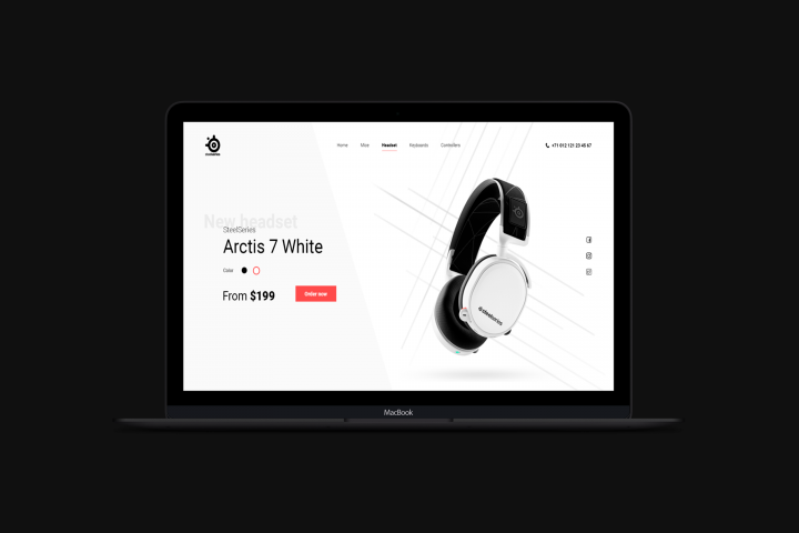 Первый экран Steelseries Arctis 7