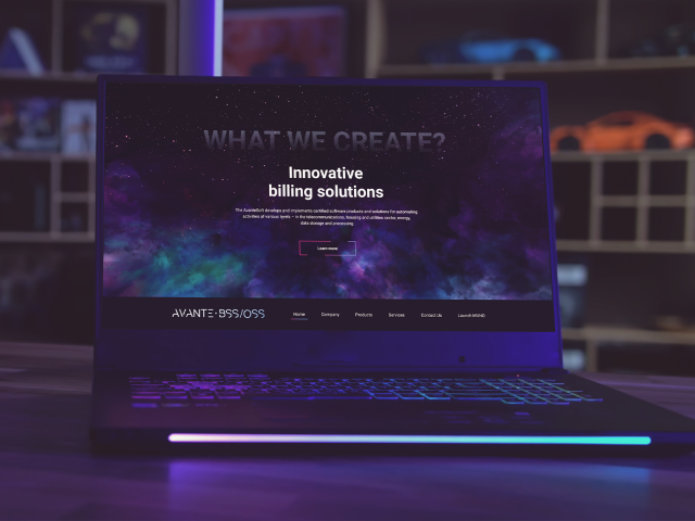 Дизайн сайта биллинговых услуг