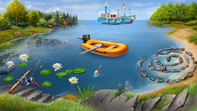 Фон для игры Рыбалка