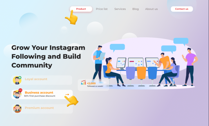 Продвижение инстаграм аккаунтов (на англ. языке)