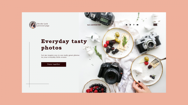 Целевая страница для фотографа
