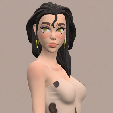 Милые девушки под рендер