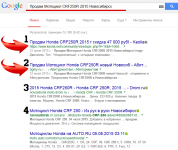 Размещение объявления о продаже мотоцикла