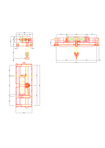 Чертеж тележки 80т