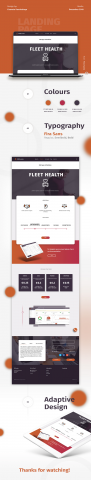 Сайт для приложения "Fleet Health"