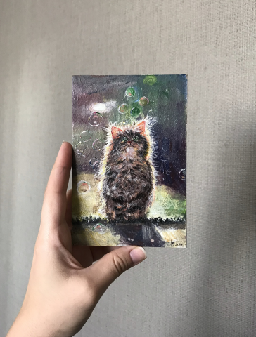 Миниатюра акрилом