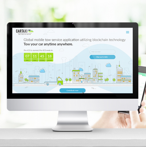 Дизайн лендинга Car Taxi