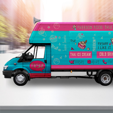 Брендирование авто Food Truck