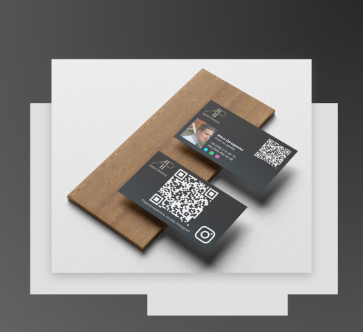 Визитка для компании по ареде кваритр