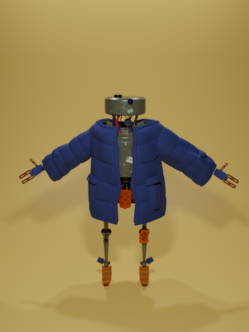 Robot in jaket