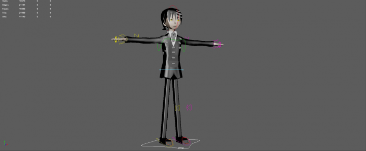 Риг персонажа Кид из аниме SoulEater