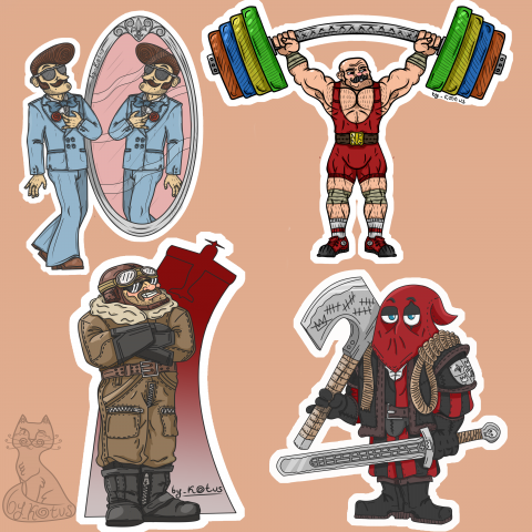 Стикеры с персонажами