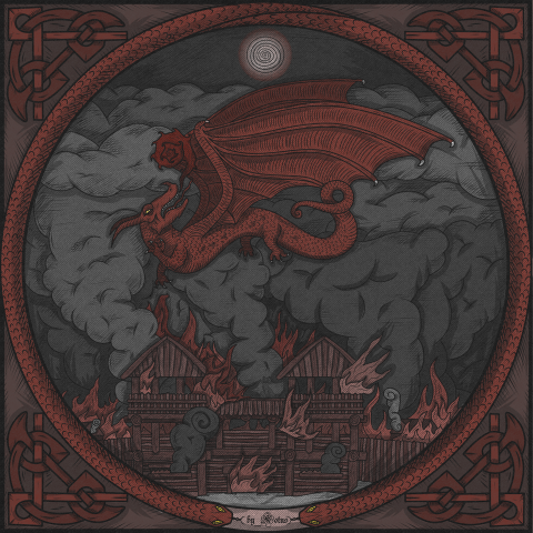 Дракон, иллюстрация к сказке