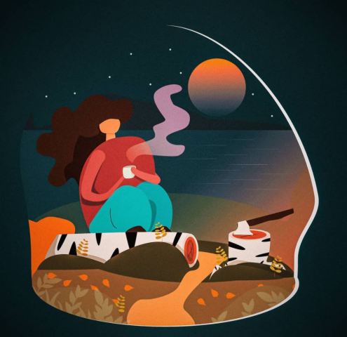 Дровосек и горячий чай