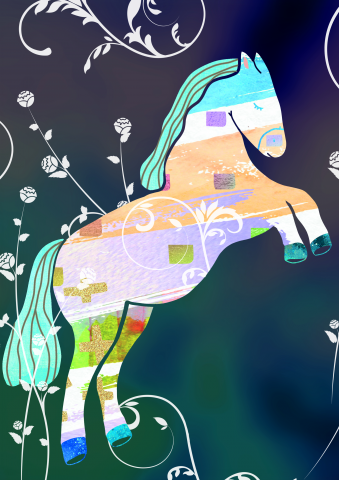 Иллюстрация для детской книги (Зимний хамелеон)