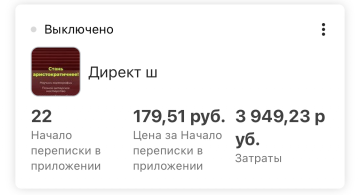 Сообщения в Директ