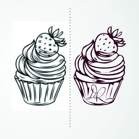 Отрисовка изображения в вектор