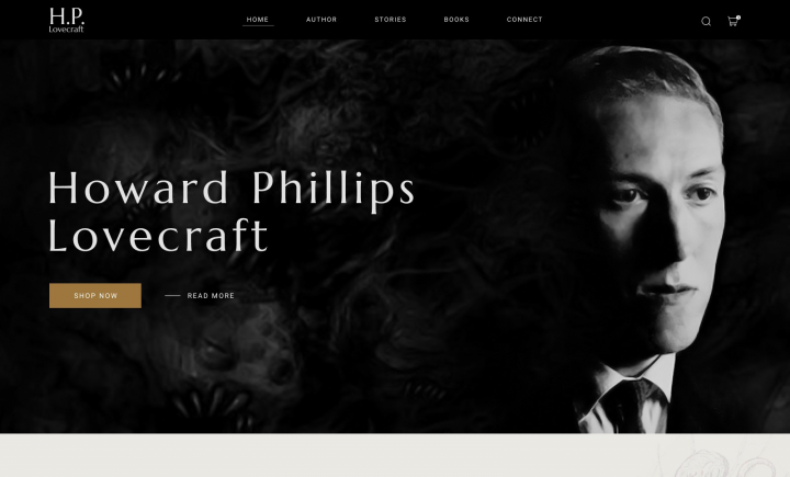Сайт по продаже книг Г.Ф. Лавкрафта