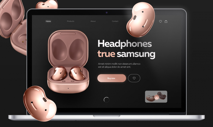 Дизайн для сайта Samsung